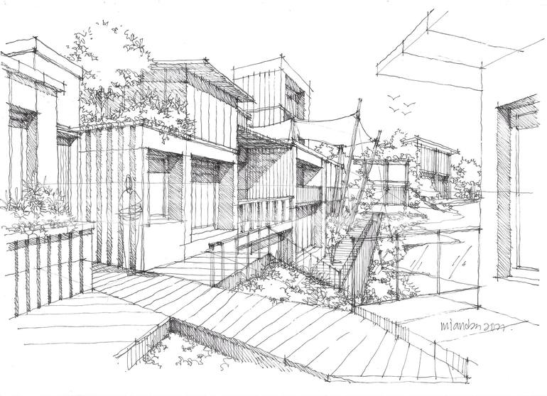 Mind Composition 03 Drawing By Ruzaimi Mat Rani 