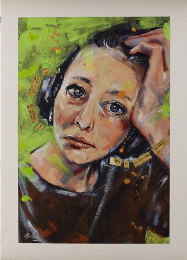 Print of Portraiture Women Paintings by Sara Riches