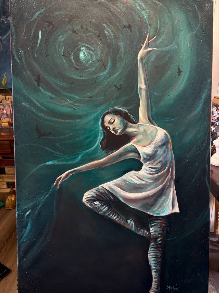 Original Figurative Performing Arts Painting by Sara Riches