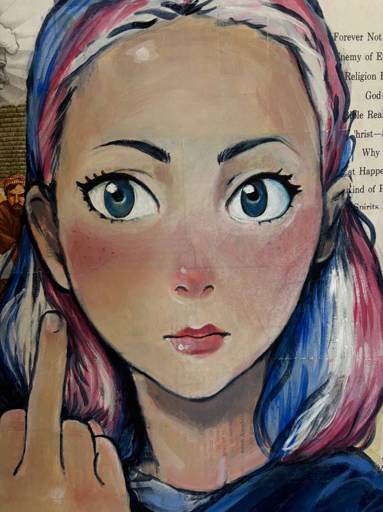 Original Expressionism People Collage by Sara Riches