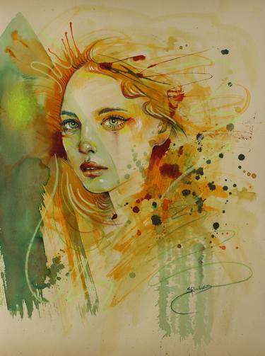 Original Illustration Women Drawing by Sara Riches