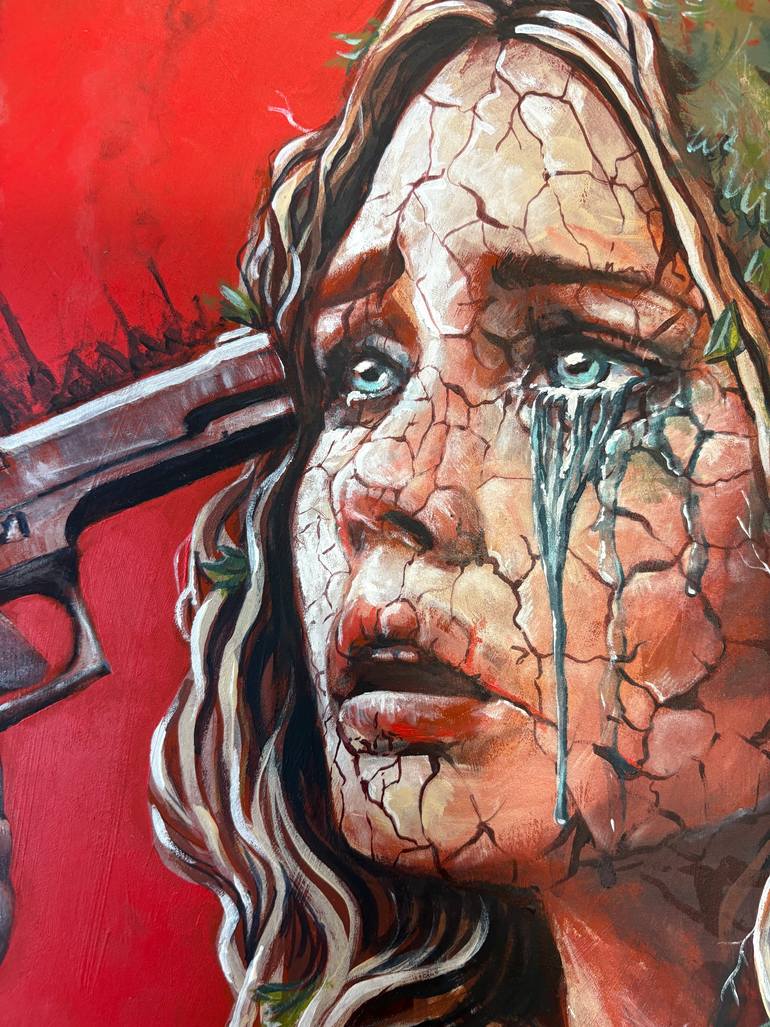 Original Expressionism Nature Painting by Sara Riches