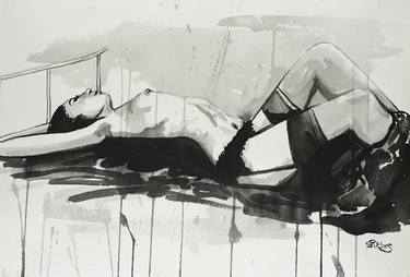 Print of Expressionism Erotic Drawings by Sara Riches