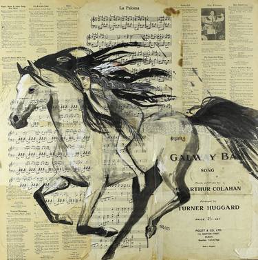 Print of Expressionism Horse Paintings by Sara Riches