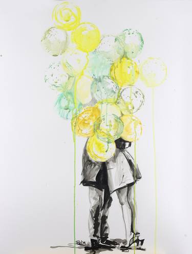 Print of Figurative Love Paintings by Sara Riches