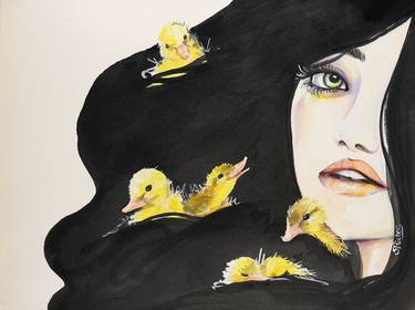 Print of Portraiture Animal Drawings by Sara Riches