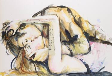 Print of Figurative Love Paintings by Sara Riches