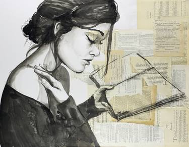 Original Figurative Women Paintings by Sara Riches