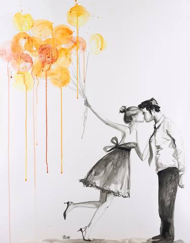 Print of Love Paintings by Sara Riches