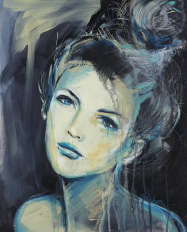 Print of Portraiture Women Paintings by Sara Riches