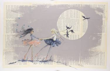 Print of Figurative Children Paintings by Sara Riches