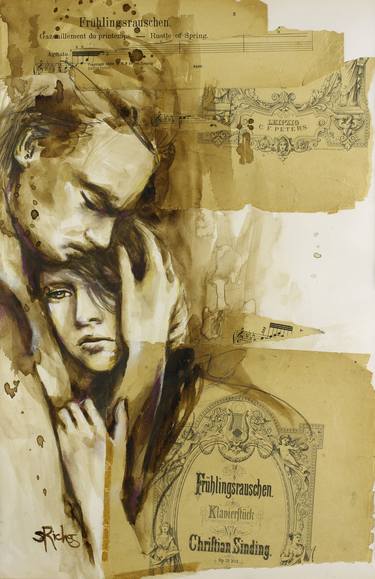Print of Figurative Love Drawings by Sara Riches