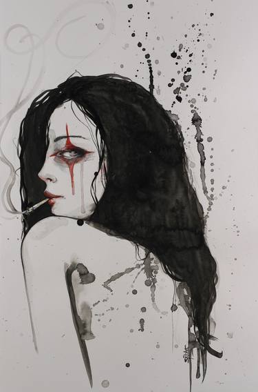 Original Conceptual Women Drawings by Sara Riches