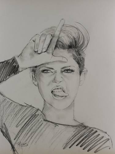 Print of Portraiture Celebrity Drawings by Sara Riches