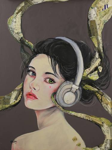 Original Conceptual Music Paintings by Sara Riches