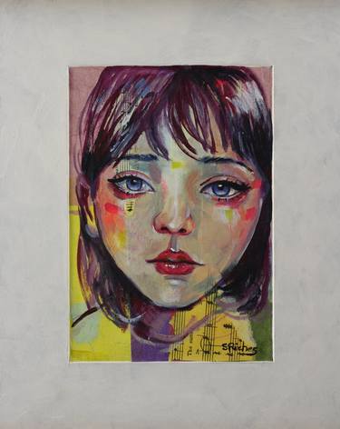 Print of Pop Art Portrait Paintings by Sara Riches