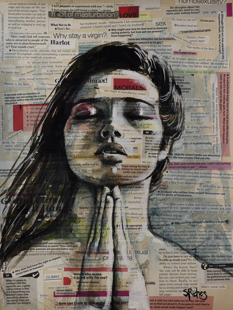 The Matter of Sex Collage by Sara Riches | Saatchi Art