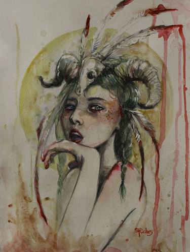 Print of Figurative Classical mythology Drawings by Sara Riches