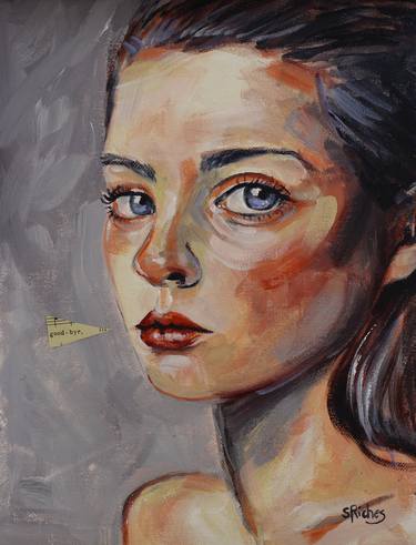 Original Figurative Portrait Paintings by Sara Riches