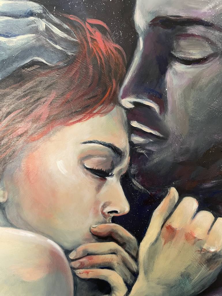 Original Conceptual Love Painting by Sara Riches