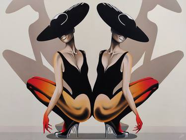 Print of Women Paintings by Alain Magallon