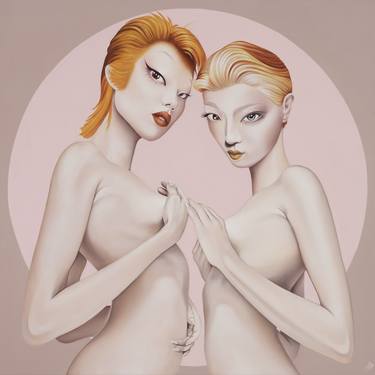 Original Figurative Nude Paintings by Alain Magallon