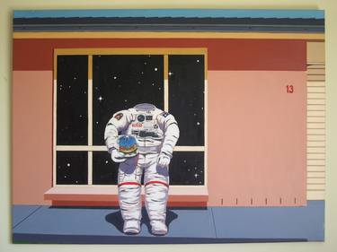 Original Realism Outer Space Paintings by Yianni Johns