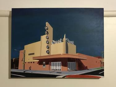 Original Art Deco Architecture Paintings by Yianni Johns
