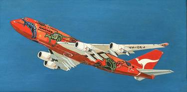 Print of Airplane Paintings by Yianni Johns