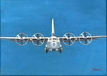 Print of Aeroplane Paintings by Yianni Johns