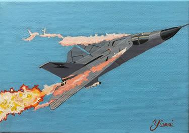 Print of Aeroplane Paintings by Yianni Johns