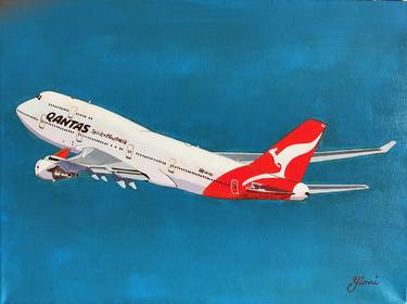 Print of Fine Art Airplane Paintings by Yianni Johns