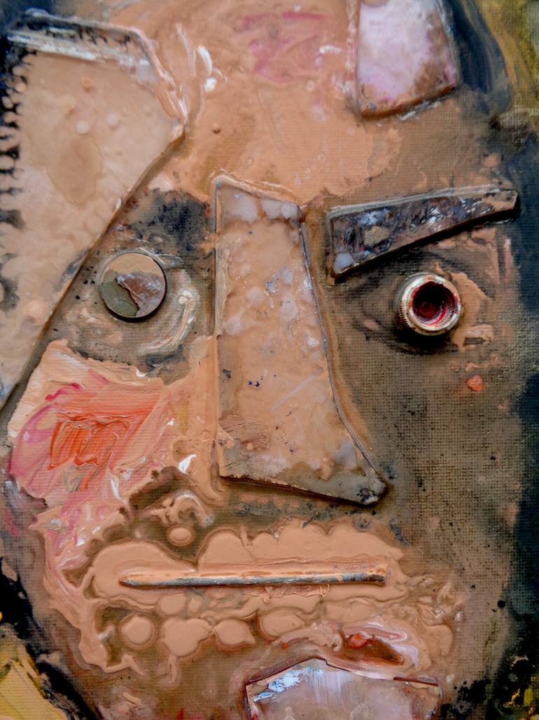 Original Abstract Politics Mixed Media by Daniel Genova