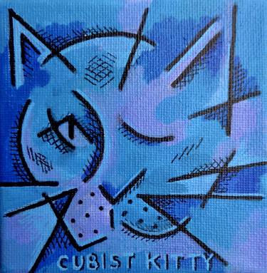 Original Contemporary Cats Paintings by Daniel Genova