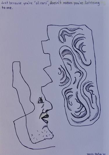 Original Contemporary Humor Drawing by Daniel Genova