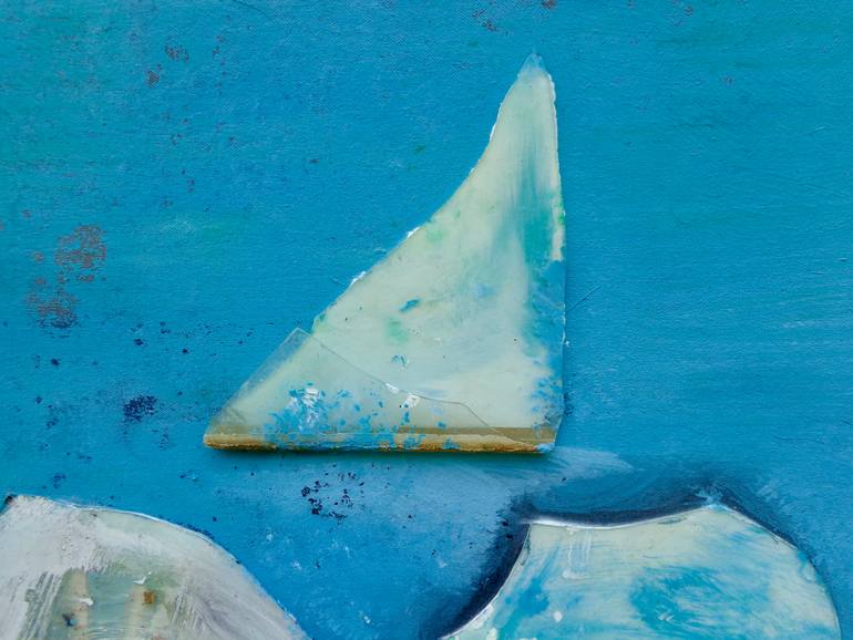 Original Contemporary Seascape Mixed Media by Daniel Genova