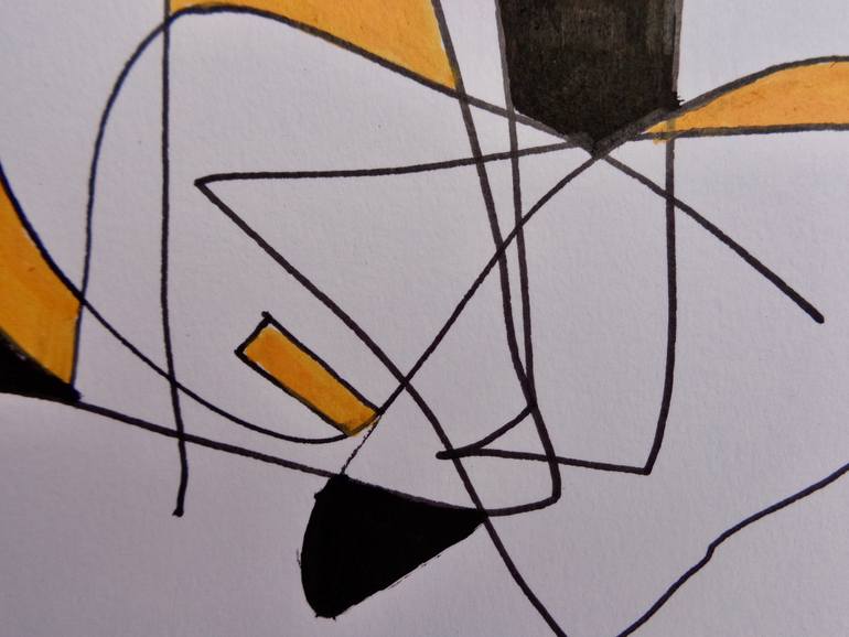 Original Abstract Animal Drawing by Daniel Genova