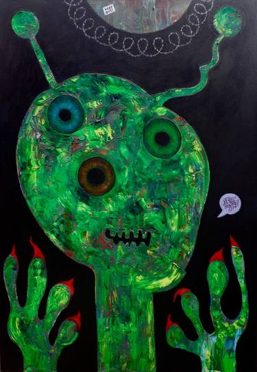 Original Expressionism Outer Space Paintings by Daniel Genova