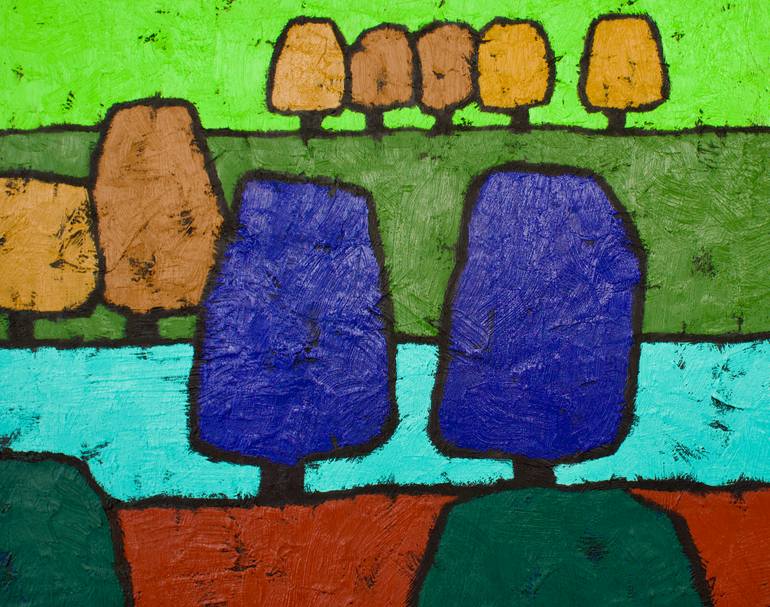 Original Contemporary Landscape Painting by Vadim Puyandaev