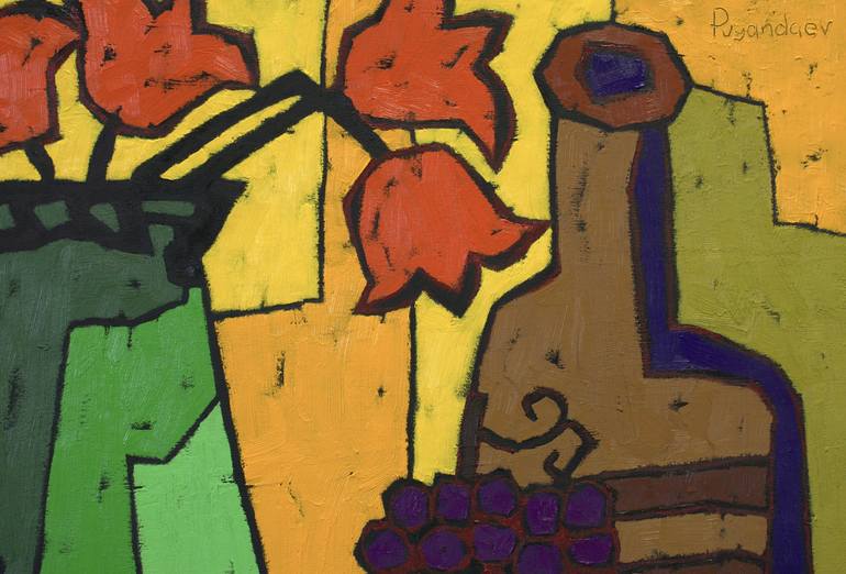 Original Contemporary Still Life Painting by Vadim Puyandaev