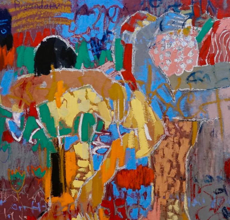 Original Abstract Expressionism Body Painting by Vadim Puyandaev