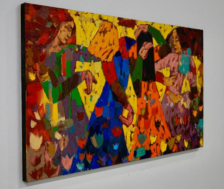Original Abstract Expressionism Body Painting by Vadim Puyandaev