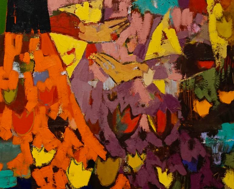 Original Abstract Expressionism Body Painting by Vadim Puyandaev