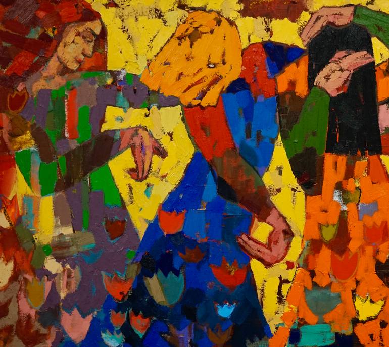 Original Abstract Expressionism Body Painting by Vadim Puyandaev