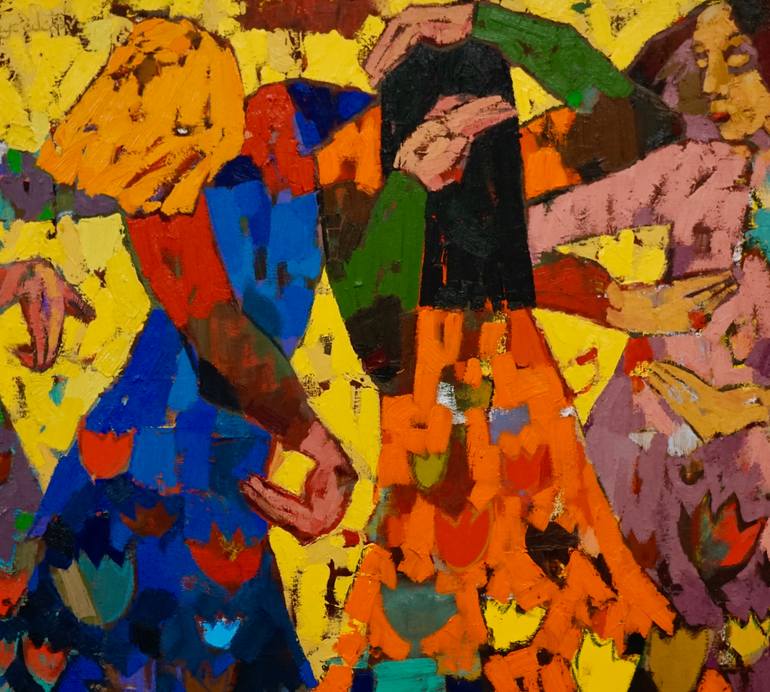 Original Abstract Expressionism Body Painting by Vadim Puyandaev