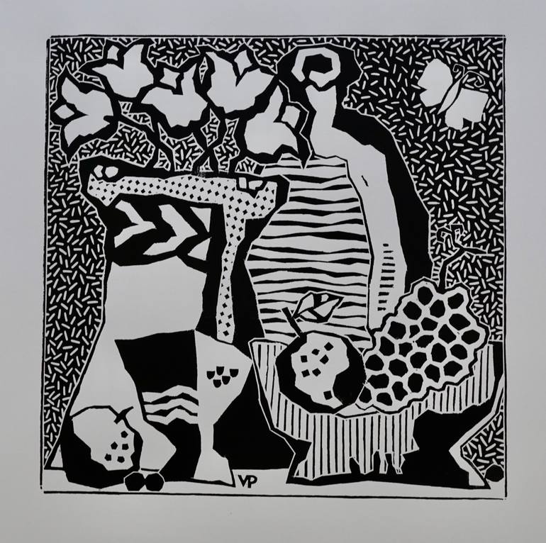 Original Contemporary Still Life Printmaking by Vadim Puyandaev