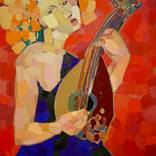 Girl with Ukulele by Vadim Puyandaev