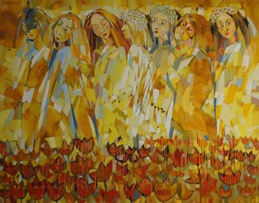 Print of Abstract Women Paintings by Vadim Puyandaev