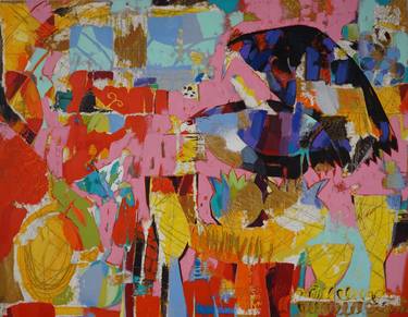 Original Abstract Expressionism Still Life Paintings by Vadim Puyandaev