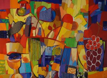 Print of Abstract Expressionism Still Life Paintings by Vadim Puyandaev